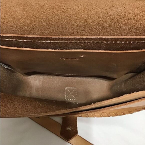 Madewell Leather Whip Stitch Natural Crossbody Bag - Picture 6 of 16